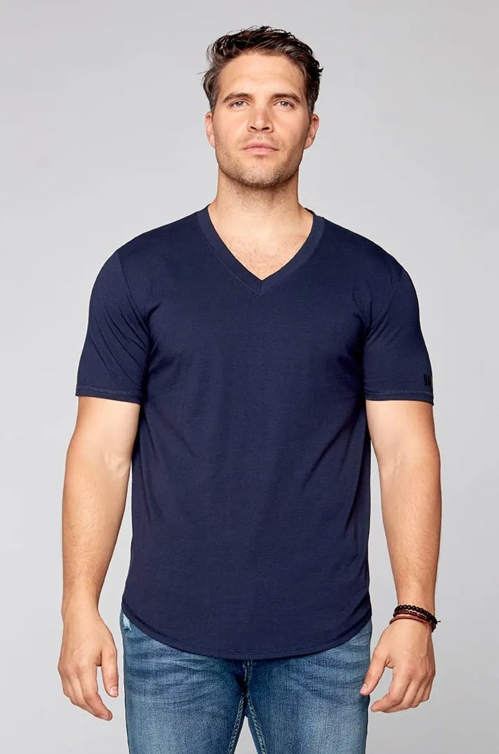 V-Neck T-Shirt - Navy