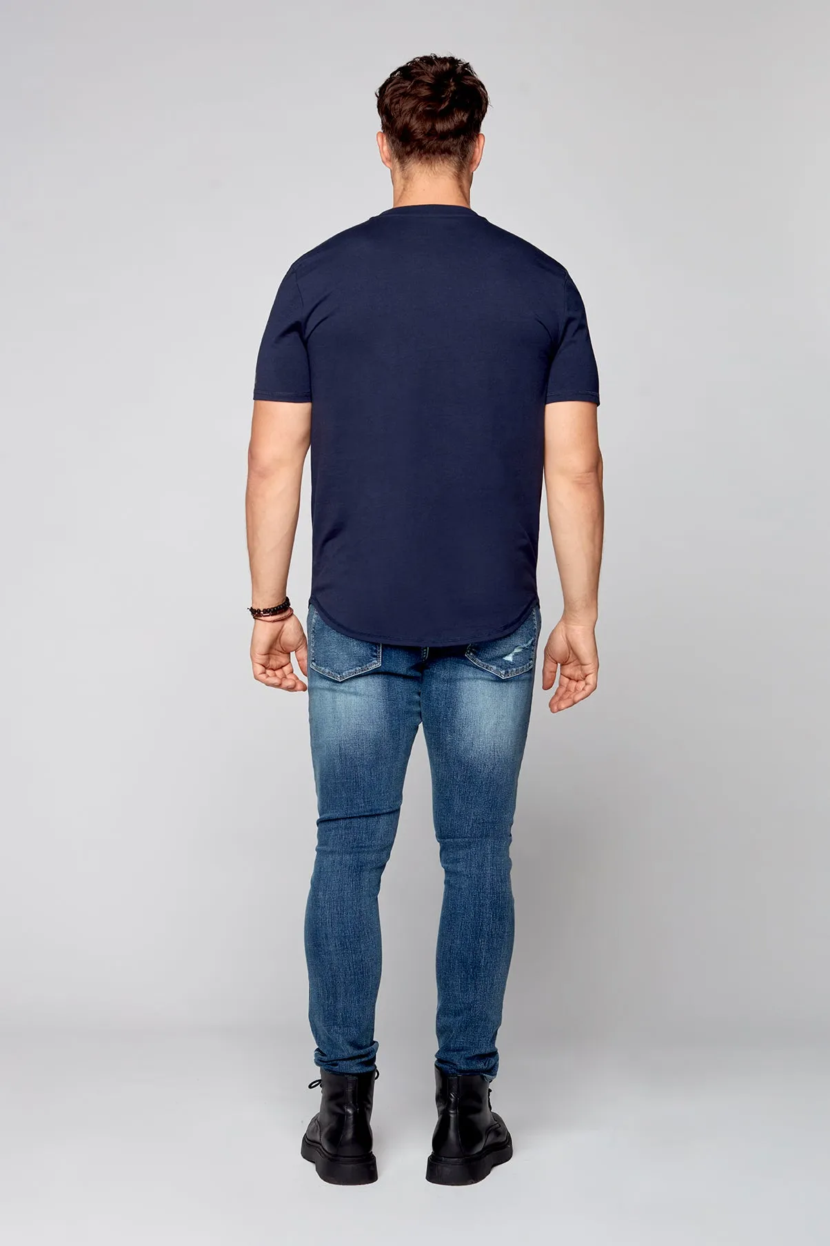 V-Neck T-Shirt - Navy